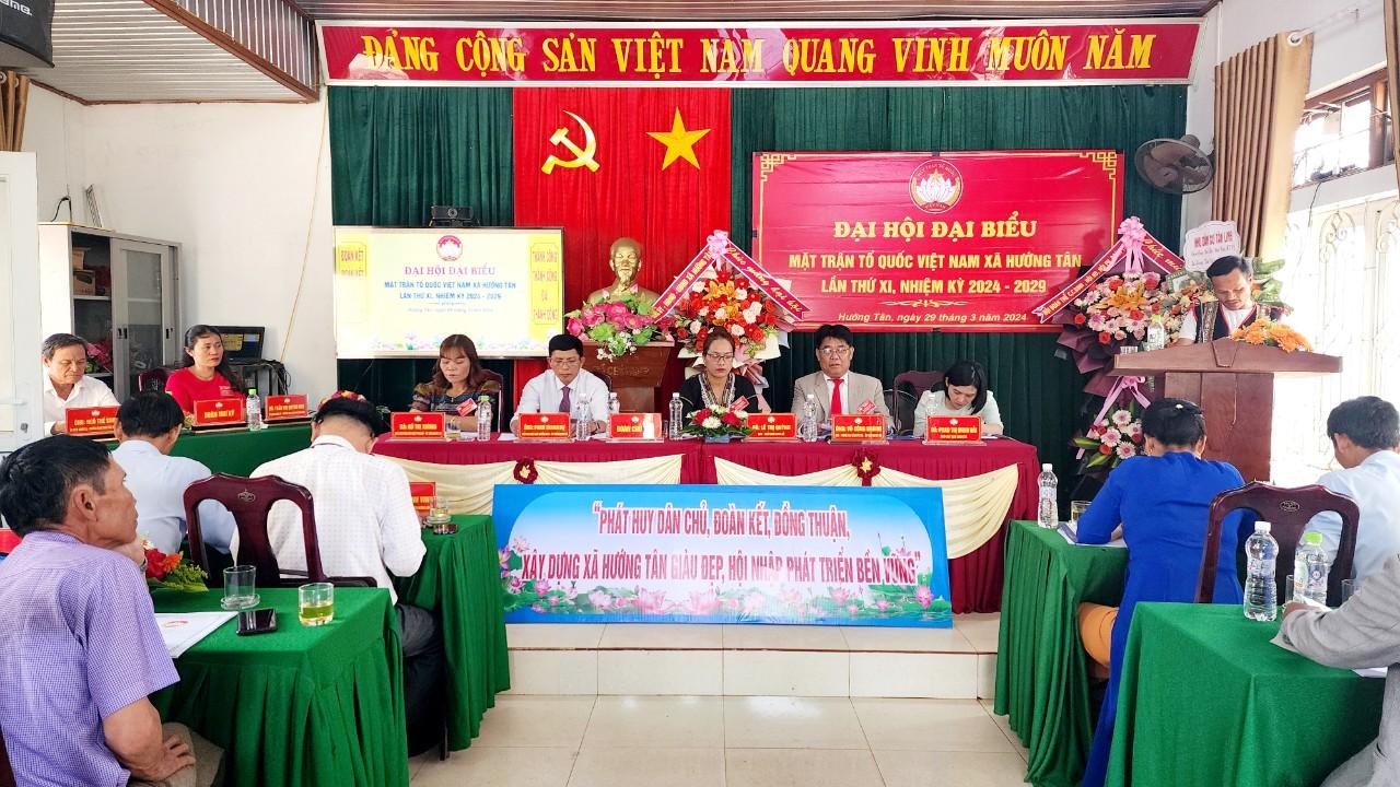 Đại hội đại biểu MTTQ Việt Nam xã Hướng Tân lần thứ XI, nhiệm kỳ 2024 - 2029 thành công tốt đẹp